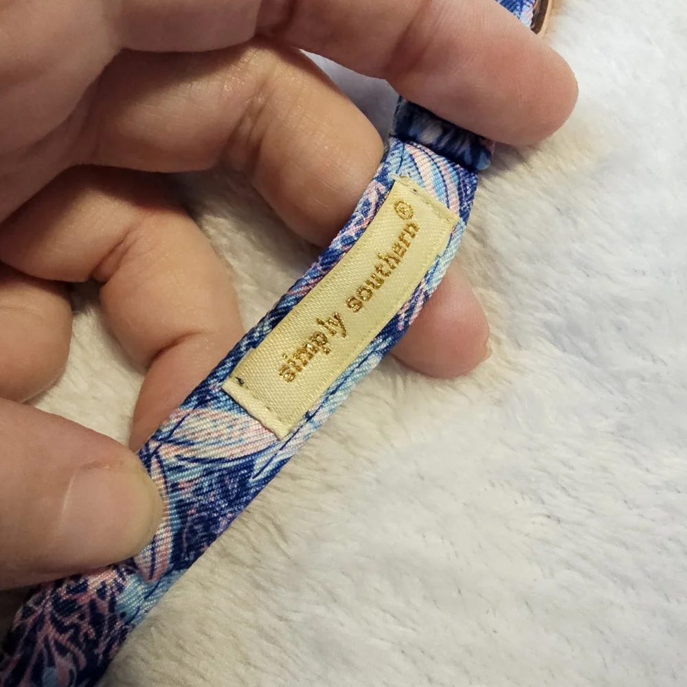 Simply Southern Blue Reef Pattern Padded Dog Leash